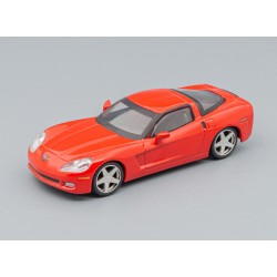 CHEVROLET Corvette Z51 Coupe, Суперкары 6, red. Блистер, журнал