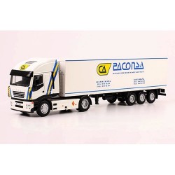 veco Stralis с 3-х осным п/прицепом фургон рефрижератор, PACONSA, white, 2002