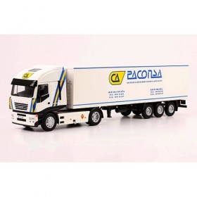 veco Stralis с 3-х осным п/прицепом фургон рефрижератор, PACONSA, white, 2002