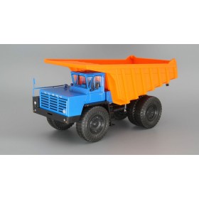 БелАЗ-7525 самосвал-углевоз, синий / оранжевый