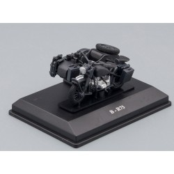 BMW R75 motorcycle with sidecar, matte dark grey