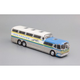 Greyhound Scenicruiser, Kultowe Autobusy PRL , white / silver / blue