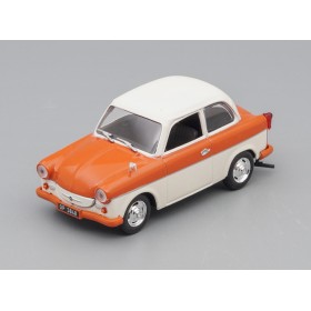 TRABANT P50 Limousine, Kultowe Auta 86, orange / white. Бокс