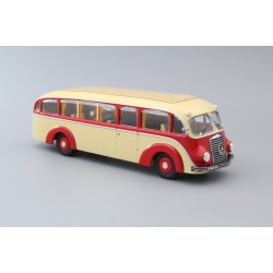 MERCEDES-BENZ LO3500 bus, elfenbein / rot