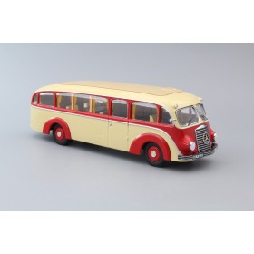 MERCEDES-BENZ LO3500 bus, elfenbein / rot