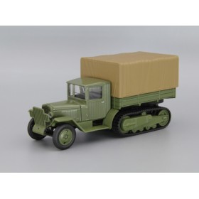 ЗИC-42 бортовой с тентом, зеленый