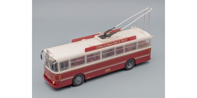 Троллейбус BERLIET Vetra Vbh85 Trolleybus Rousse Hotel Filobus 1953, Red White