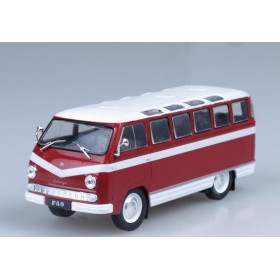 Автолегенды СССР №132 РАФ-977Д "Латвия" 1962—1968 гг. бордовый с белым Автолегенды СССР №132 РАФ-977Д "Латвия" 1962—1968 гг. бордовый с белым