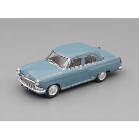 Автолегенды СССР и Соцстран №208 ГАЗ-21 «Волга» 1965—1970 гг. серо-голубой