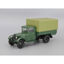 ЗИC-5А бортовой с тентом, зеленый