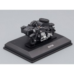 Zundapp KS750 motorcycle with sidecar, dark grey