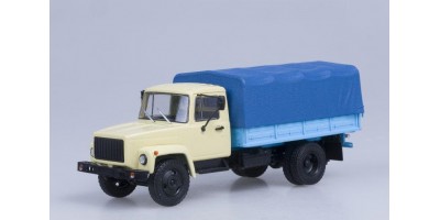 ГАЗ-33073 (двиг. ЗМЗ-513) Грузовое такси, бежевый-синий