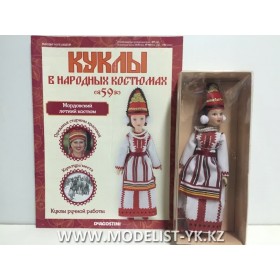 Куклы в народных костюмах №59 Кукла в мордовском летнем костюме