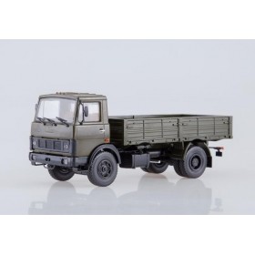 МАЗ-5337 бортовой (ранняя кабина, хаки), 1987 г. /металл. рама, откидывающаяся кабина/