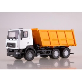МАЗ-6501 самосвал (рестайлинг) (белый/оранжевый)