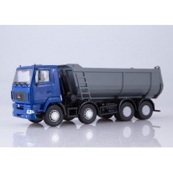 МАЗ-6516 самосвал, U-образный кузов (синий/серый)
