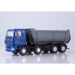 МАЗ-6516 самосвал, U-образный кузов (синий/серый)