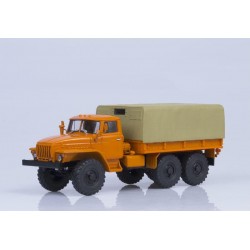 Урал-4320 бортовой, с тентом (оранжевый)