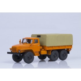 Урал-4320 бортовой, с тентом (оранжевый)