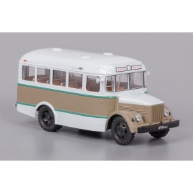 КАВЗ-651 (1958-1967), белый / коричневая полоса