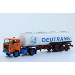 Volvo F88 с 3-х осным п/прицепом цистерна, DEUTRANS, orange-white, 1965-1977